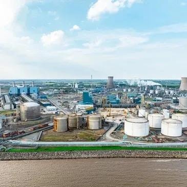 Industrial drone cleaning service